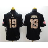 nike nfl jerseys indianapolis colts #19 unitas black[salute to service limited]