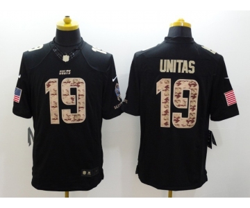 nike nfl jerseys indianapolis colts #19 unitas black[salute to service limited]