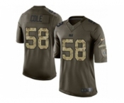 nike nfl jerseys indianapolis colts #58 cole army green[nike Limited Salute To Service]