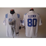 nike nfl jerseys indianapolis colts #80 fleener white[helmet tri-blend limited]