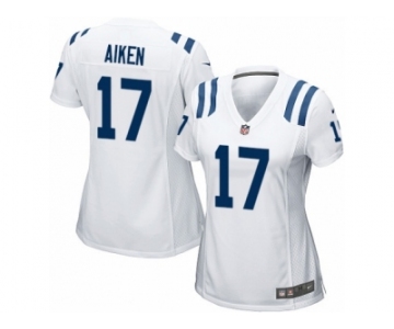 Women Nike Indianapolis Colts #17 Kamar Aiken Game White NFL Jersey