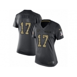 Women Nike Indianapolis Colts #17 Kamar Aiken Limited Black 2016 Salute to Service NFL Jerseyy