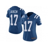 Women Nike Indianapolis Colts #17 Kamar Aiken Limited Royal Blue Rush Vapor Untouchable NFL Jersey