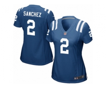 Women Nike Indianapolis Colts #2 Rigoberto Sanchez Game Royal Blue Team Color NFL Jersey