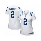 Women Nike Indianapolis Colts #2 Rigoberto Sanchez Game White NFL Jersey