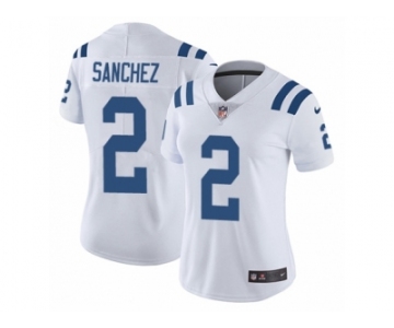 Women Nike Indianapolis Colts #2 Rigoberto Sanchez White Vapor Untouchable Limited Player NFL Jersey