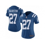 Women Nike Indianapolis Colts #27 Nate Hairston Limited Royal Blue Rush Vapor Untouchable NFL Jersey