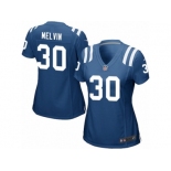 Women Nike Indianapolis Colts #30 Rashaan Melvin Game Royal Blue Team Color NFL Jersey