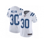 Women Nike Indianapolis Colts #30 Rashaan Melvin White Vapor Untouchable Limited Player NFL Jersey