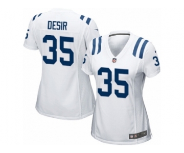 Women Nike Indianapolis Colts #35 Pierre Desir Game White NFL Jersey