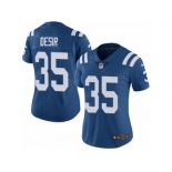 Women Nike Indianapolis Colts #35 Pierre Desir Royal Blue Team Color Vapor Untouchable Limited Player NFL Jersey