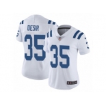 Women Nike Indianapolis Colts #35 Pierre Desir White Vapor Untouchable Limited Player NFL Jersey