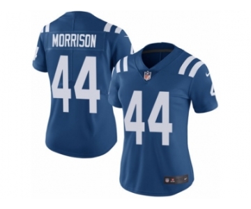 Women Nike Indianapolis Colts #44 Antonio Morrison Royal Blue Team Color Vapor Untouchable Limited Player NFL Jersey