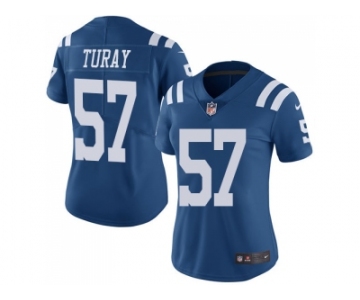 Women Nike Indianapolis Colts #57 Kemoko Turay Royal Blue Stitched NFL Limited Rush Jersey