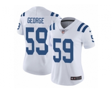 Women Nike Indianapolis Colts #59 Jeremiah George White Vapor Untouchable Limited Player NFL Jersey