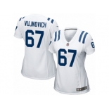 Women Nike Indianapolis Colts #67 Jeremy Vujnovich Game White NFL Jersey