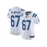 Women Nike Indianapolis Colts #67 Jeremy Vujnovich White Vapor Untouchable Limited Player NFL Jersey