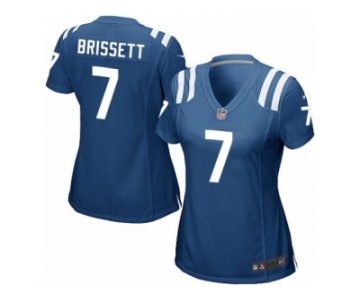 Women Nike Indianapolis Colts #7 Jacoby Brissett Game Royal Blue Team Color NFL Jerse