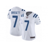 Women Nike Indianapolis Colts #7 Jacoby Brissett White Vapor Untouchable Limited Player NFL Jersey