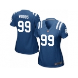 Women Nike Indianapolis Colts #99 Al Woods Game Royal Blue Team Color NFL Jersey