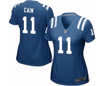 Women's Indianapolis Colts #11 Deon Cain Game Royal Blue Team Color Football Jersey