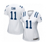 Women's Indianapolis Colts #11 Deon Cain Game White Football Jersey