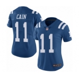 Women's Indianapolis Colts #11 Deon Cain Limited Royal Blue Rush Vapor Untouchable Football Jersey