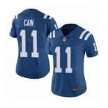 Women's Indianapolis Colts #11 Deon Cain Royal Blue Team Color Vapor Untouchable Elite Player Football Jersey