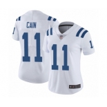 Women's Indianapolis Colts #11 Deon Cain White Vapor Untouchable Limited Player Football Jersey