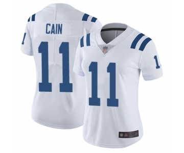 Women's Indianapolis Colts #11 Deon Cain White Vapor Untouchable Limited Player Football Jersey