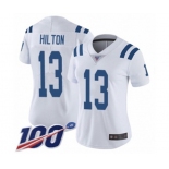 Women's Indianapolis Colts #13 T.Y. Hilton White Vapor Untouchable Limited Player 100th Season Football Jersey