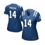 Women's Indianapolis Colts #14 Zach Pascal Game Royal Blue Team Color Football Jersey