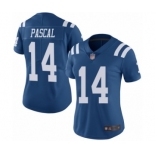 Women's Indianapolis Colts #14 Zach Pascal Limited Royal Blue Rush Vapor Untouchable Football Jersey