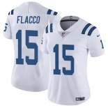 Women's Indianapolis Colts #15 Joe Flacco White Vapor Stitched Jersey