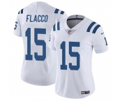 Women's Indianapolis Colts #15 Joe Flacco White Vapor Stitched Jersey