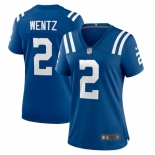 Women's Indianapolis Colts #2 Carson Wentz Blue Nike Royal Player Limited Jersey