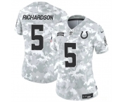 Women's Indianapolis Colts #5 Anthony Richardson 2024 F.U.S.E Arctic Camo Salute To Service Limited Stitched Jersey