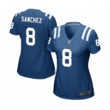 Women's Indianapolis Colts #8 Rigoberto Sanchez Game Royal Blue Team Color Football Jersey