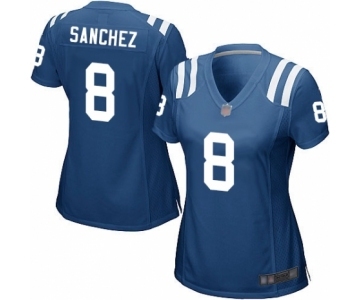 Women's Indianapolis Colts #8 Rigoberto Sanchez Game Royal Blue Team Color Football Jersey