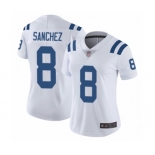 Women's Indianapolis Colts #8 Rigoberto Sanchez White Vapor Untouchable Limited Player Football Jersey