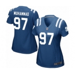 Women's Indianapolis Colts #97 Al-Quadin Muhammad Game Royal Blue Team Color Football Jersey