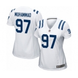 Women's Indianapolis Colts #97 Al-Quadin Muhammad Game White Football Jersey