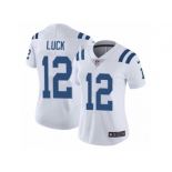 Women's Nike Indianapolis Colts #12 Andrew Luck Vapor Untouchable Limited White NFL Jersey