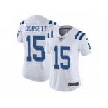 Women's Nike Indianapolis Colts #15 Phillip Dorsett Vapor Untouchable Limited White NFL Jersey