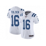 Women's Nike Indianapolis Colts #16 Scott Tolzien Vapor Untouchable Limited White NFL Jersey