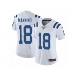 Women's Nike Indianapolis Colts #18 Peyton Manning Vapor Untouchable Limited White NFL Jersey