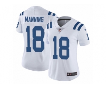 Women's Nike Indianapolis Colts #18 Peyton Manning Vapor Untouchable Limited White NFL Jersey