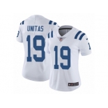 Women's Nike Indianapolis Colts #19 Johnny Unitas Vapor Untouchable Limited White NFL Jersey