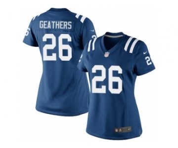 Women's Nike Indianapolis Colts #26 Clayton Geathers Limited Royal Blue Team Color NFL Jersey