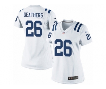 Women's Nike Indianapolis Colts #26 Clayton Geathers Limited White NFL Jersey